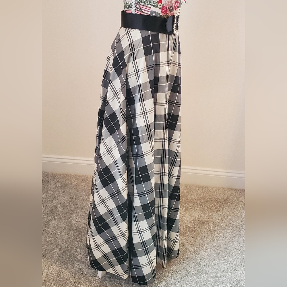 Silk Taffetta Holiday Long Skirt Talbots - Picture 3 of 8